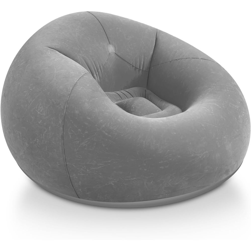 Kids Outdoor Movies - Inflatable Bean Bag Chairs, Grey Portable
