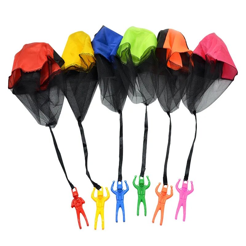 Kids Outdoor Clubhouse - 4pcs Color Random Hand Throwing Parachute