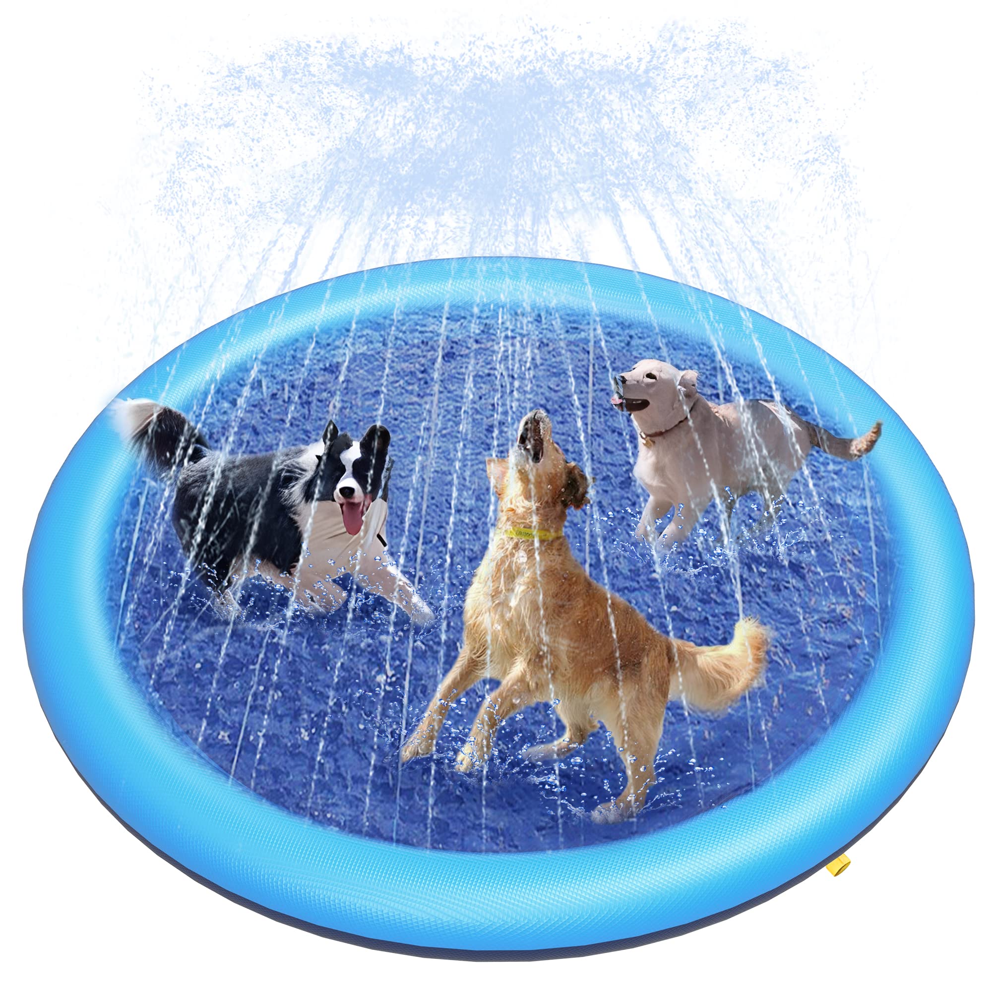 Kids Outdoor Clubhouse - Dog Splash Pad Thick Sprinkler Pool