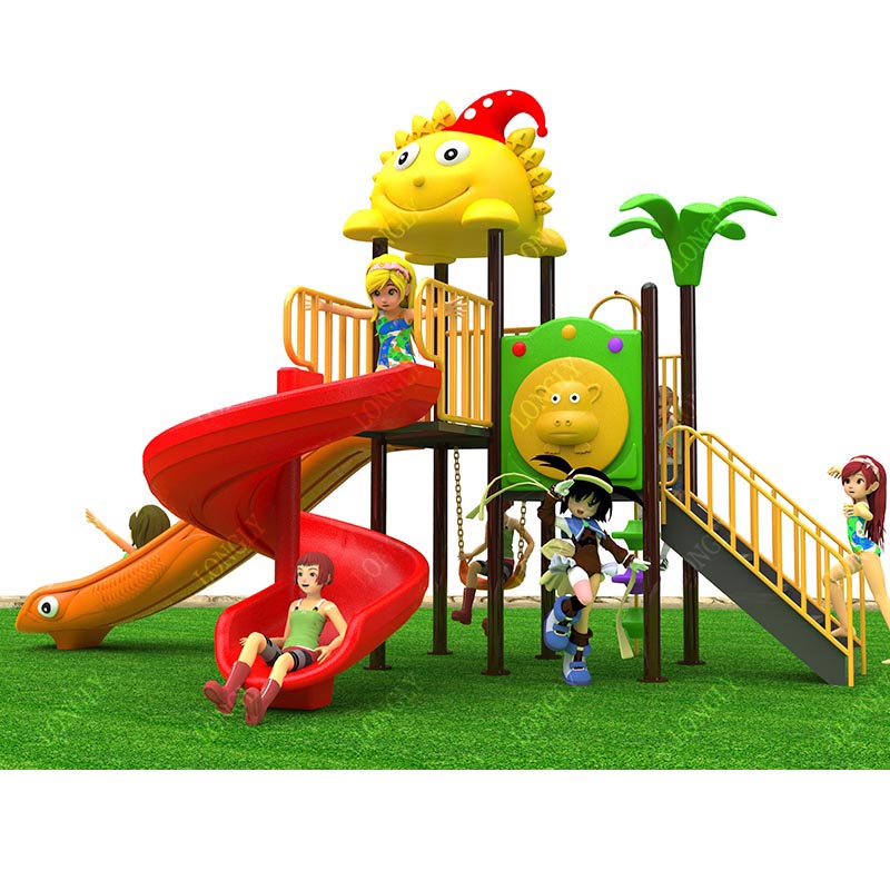 Kids Outdoor Playground - Commercial Plastic Slide 450x270x280cm for Kids