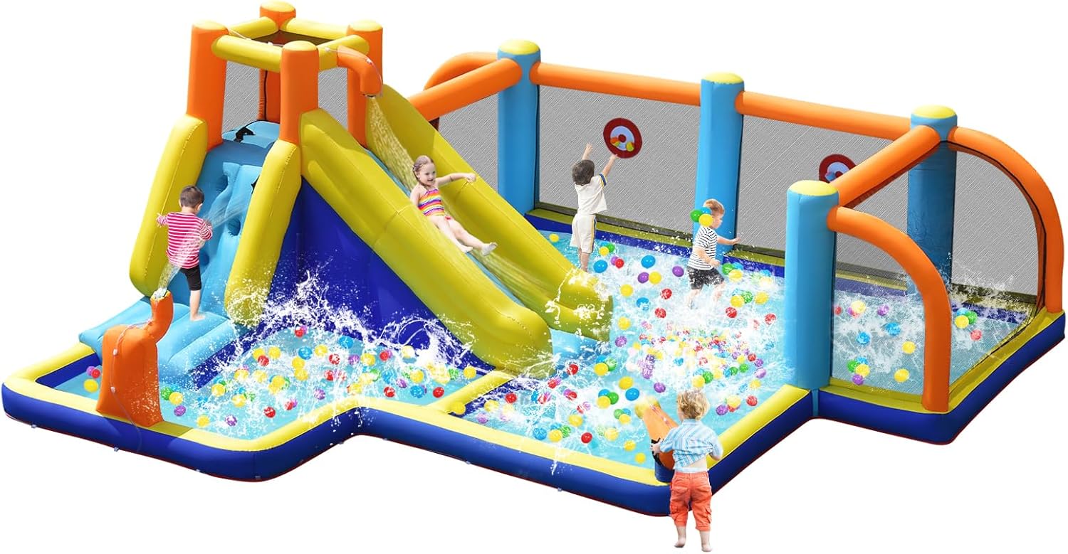 Kids Outdoor House - Giant Inflatable Water Slide Bounce House