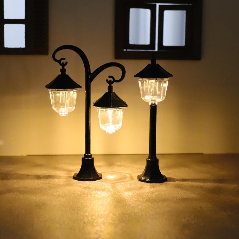 Kids Outdoor Cubby House - 1Pcs Dollhouse Miniature Street Lamp Dollhouse
