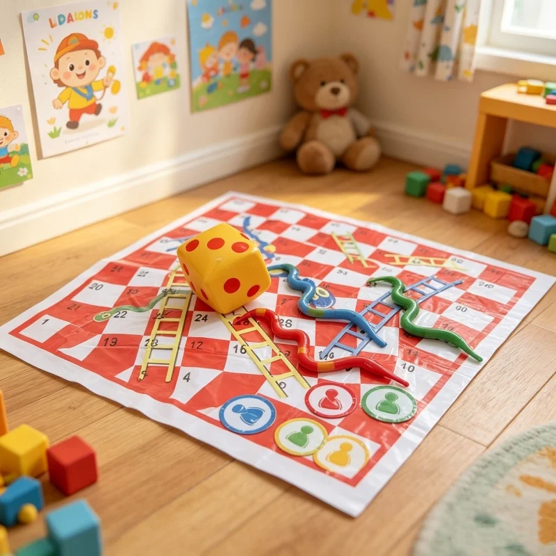Kids Outdoor Mat Waterproof - Waterproof Snake Ladder Game Mat Portable