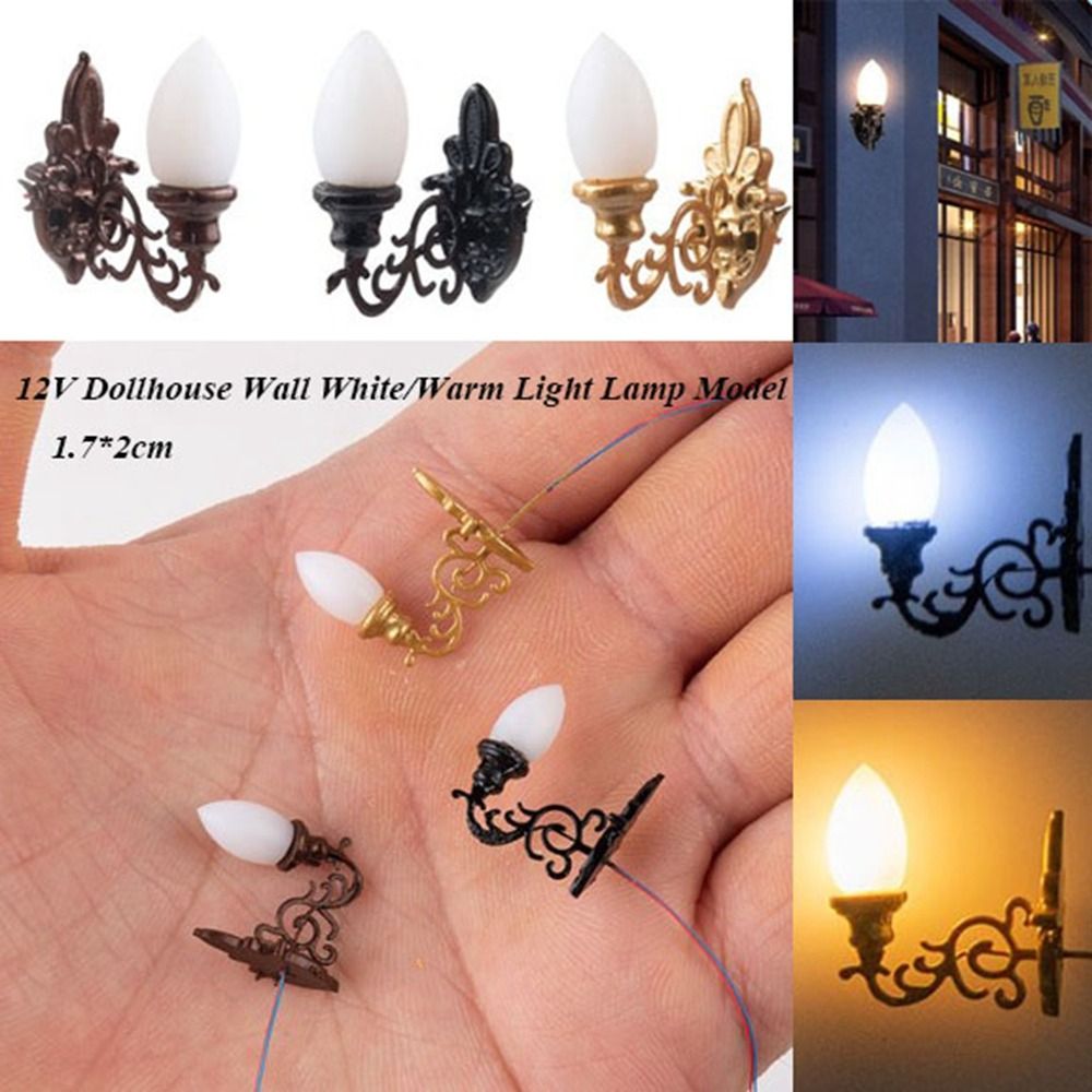 Kids Outdoor Cubby House - New 1.7*2cm Dollhouse Wall Lamp ABS