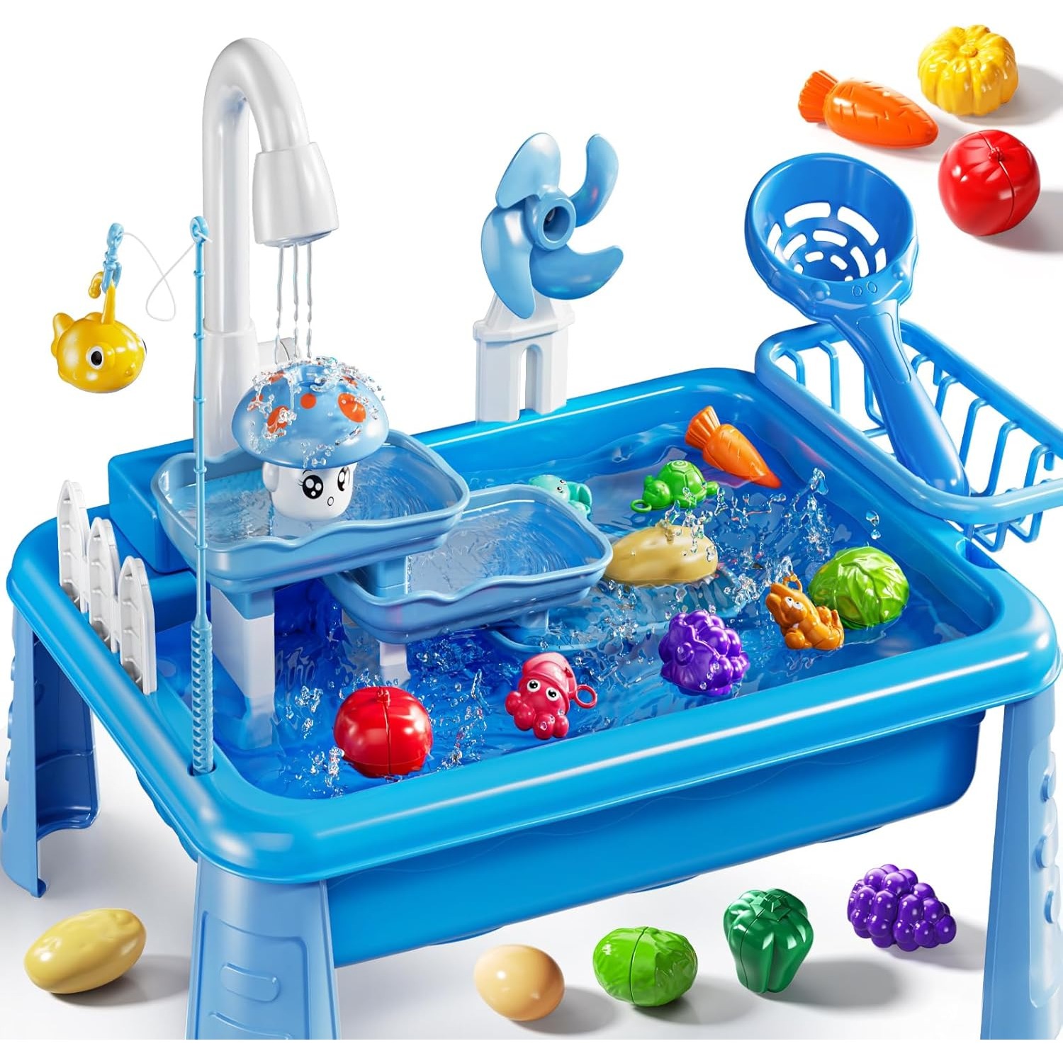 Kids Outdoor Activity Table - Water Table Play Sink Toy for