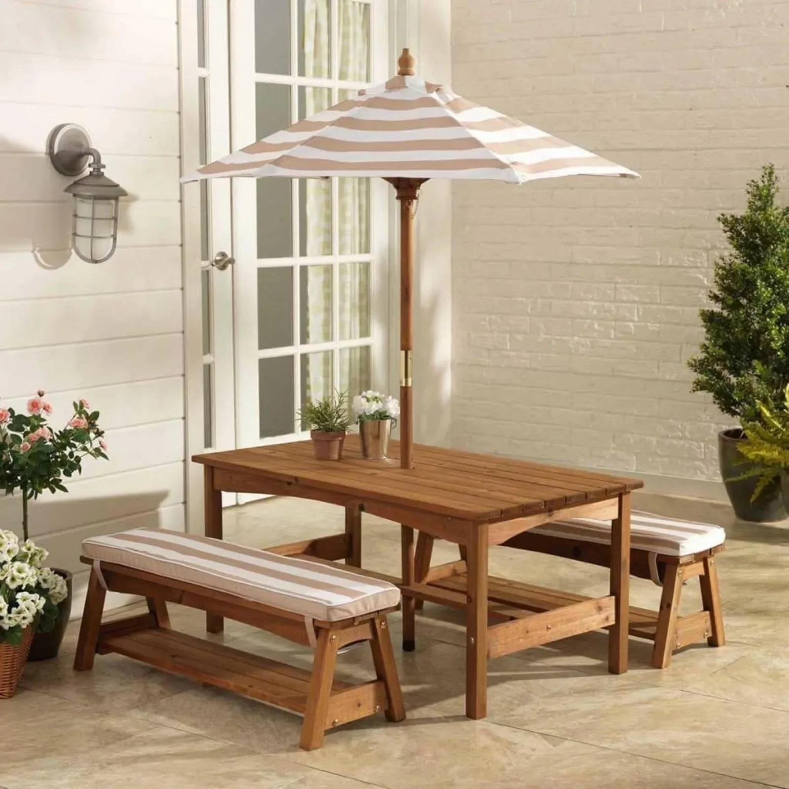 For Outdoor Wooden Table & Ben - Kids Outdoor Umbrella For Table 评论和价格