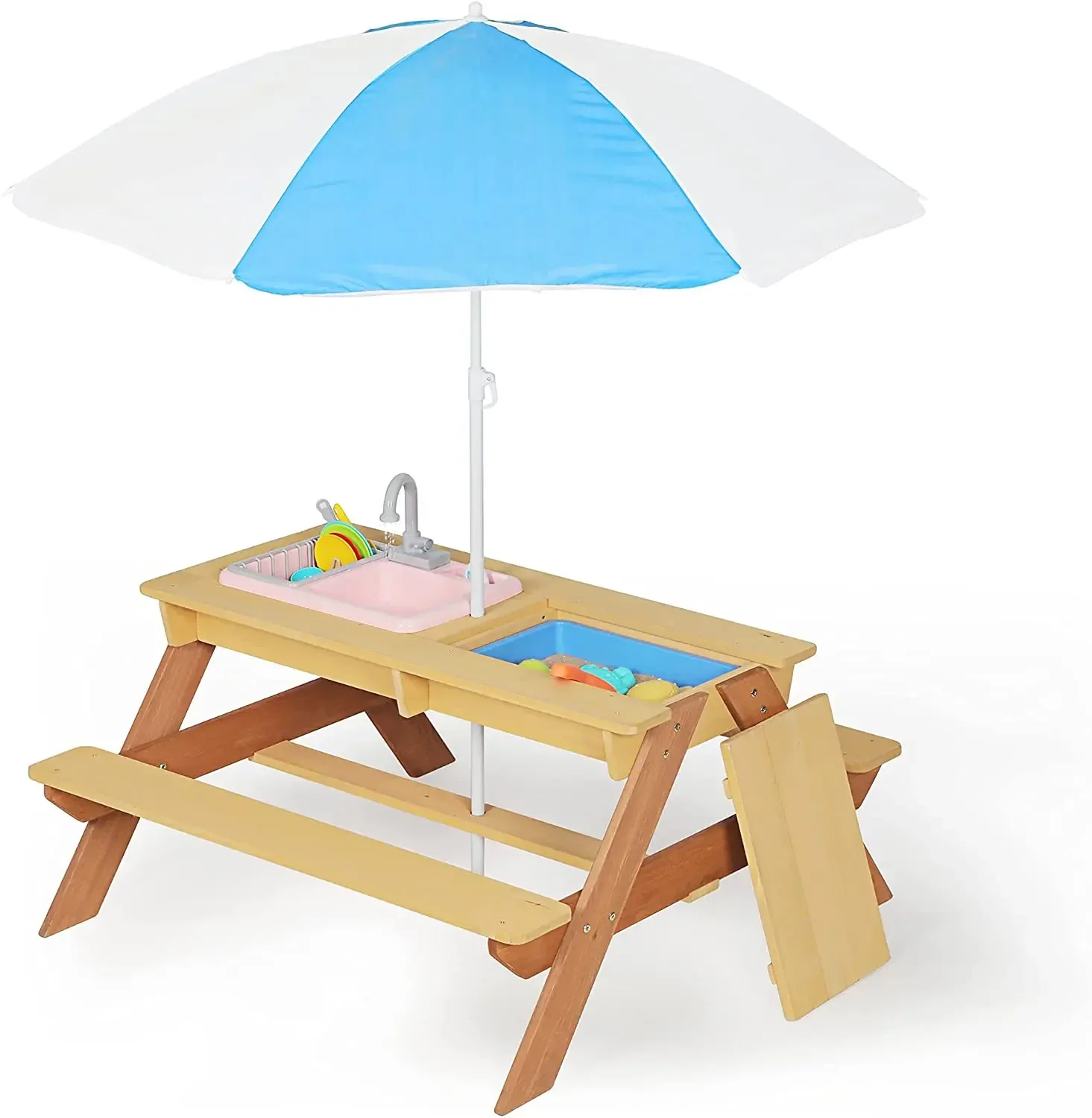 #Kids Picnic Table Outdoor Pat - Kids Outdoor Activity Table 评论和价格