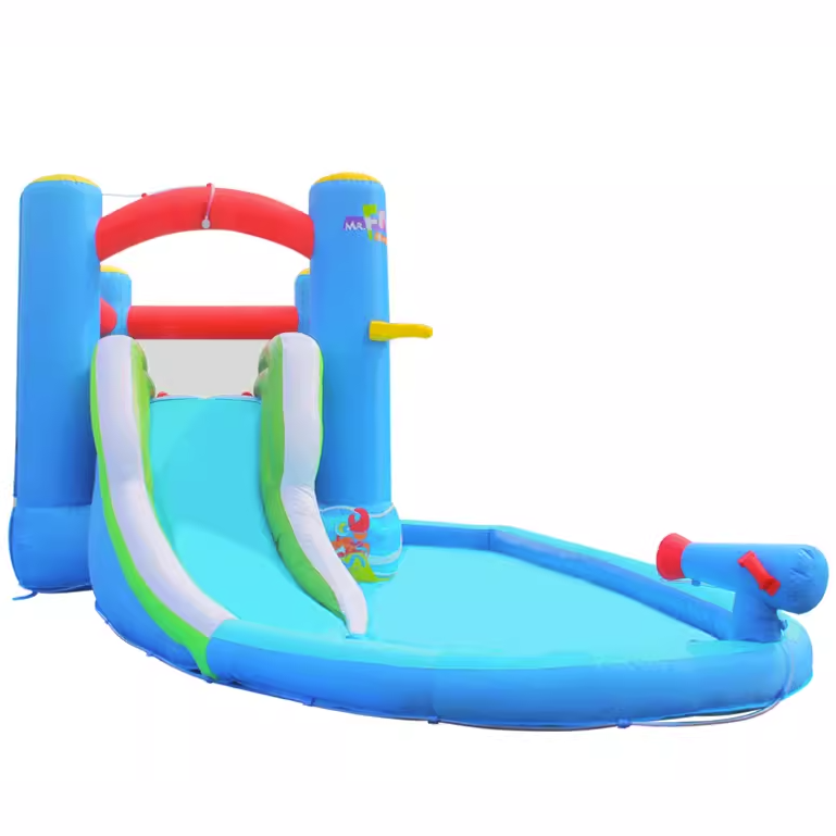 Inflatable Pool Castle with Sl - Outdoor Children'S Park 评论和价格