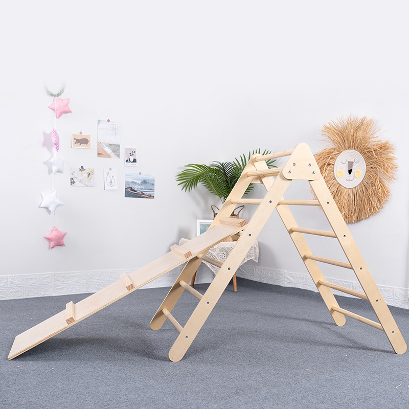 Foldable Wooden Triangle Climb - Kids Outdoor Wooden Playset 评论和价格