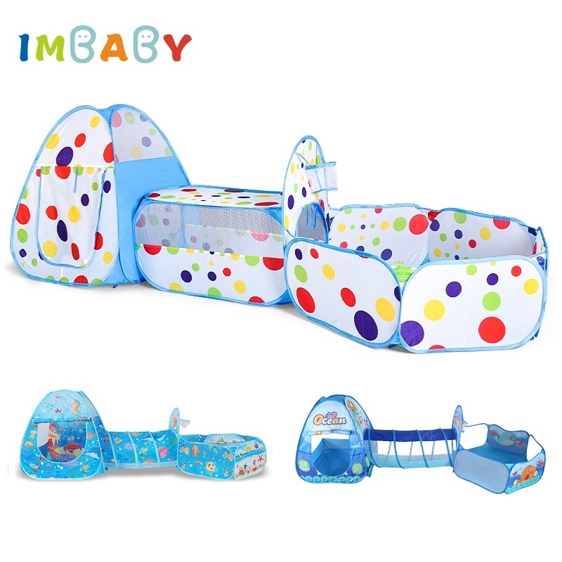 IMBABY 3 in 1 Ball Pool Foldin - Kids Outdoor Tunnel 评论和价格