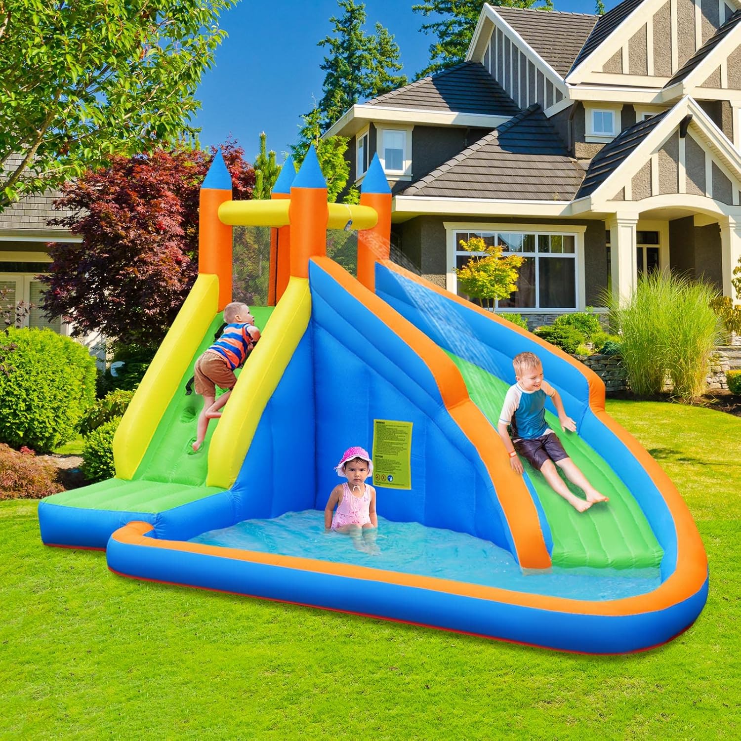 Giant Inflatable Water Park Bo - Kids Outdoor House 评论和价格
