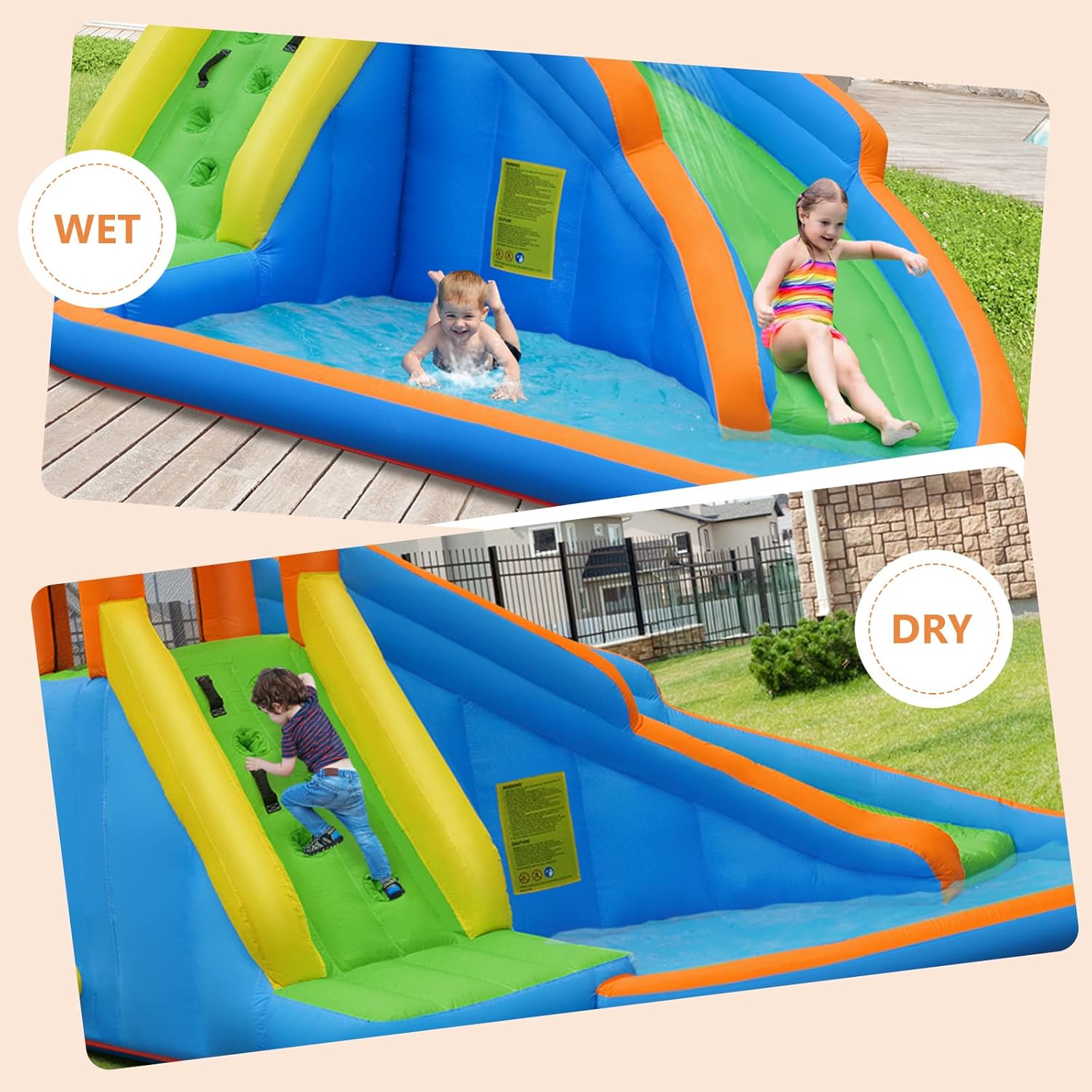 Giant Inflatable Water Park Bo - Kids Outdoor House 评论和价格