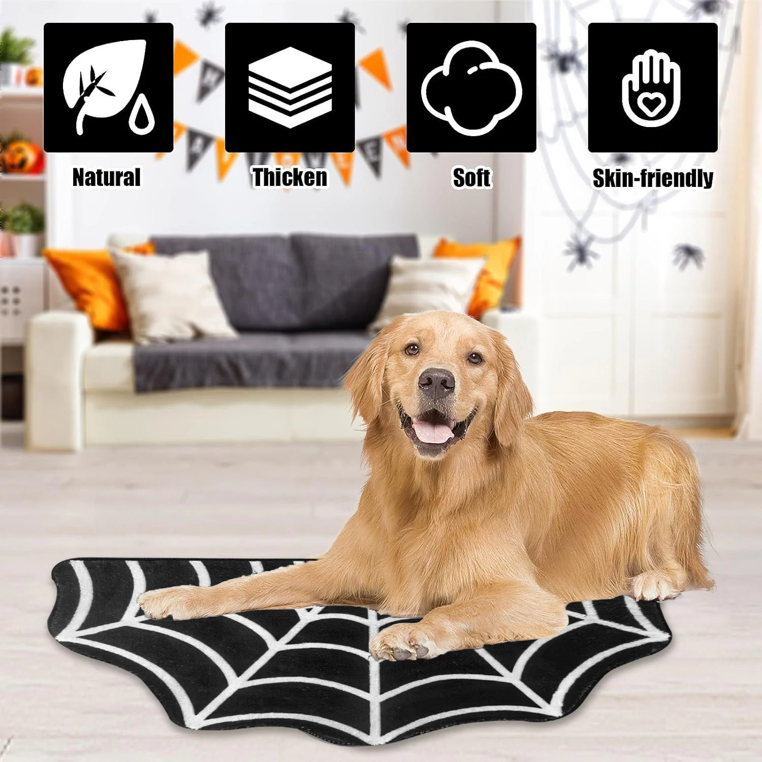 Halloween Personalized Spider  - Kids Outdoor Mat Waterproof 评论和价格