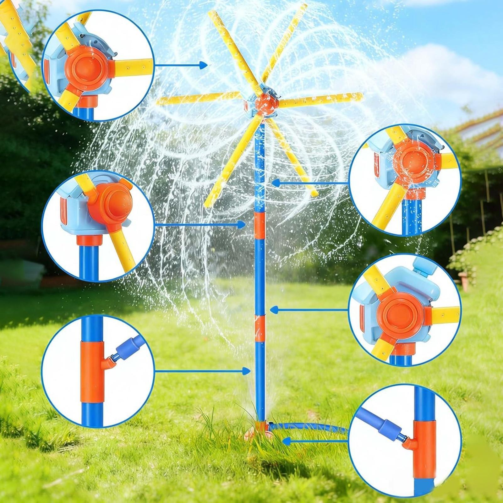 Kids Sprinkler Windmill Fun Sp - Kids Outdoor Movies 评论和价格