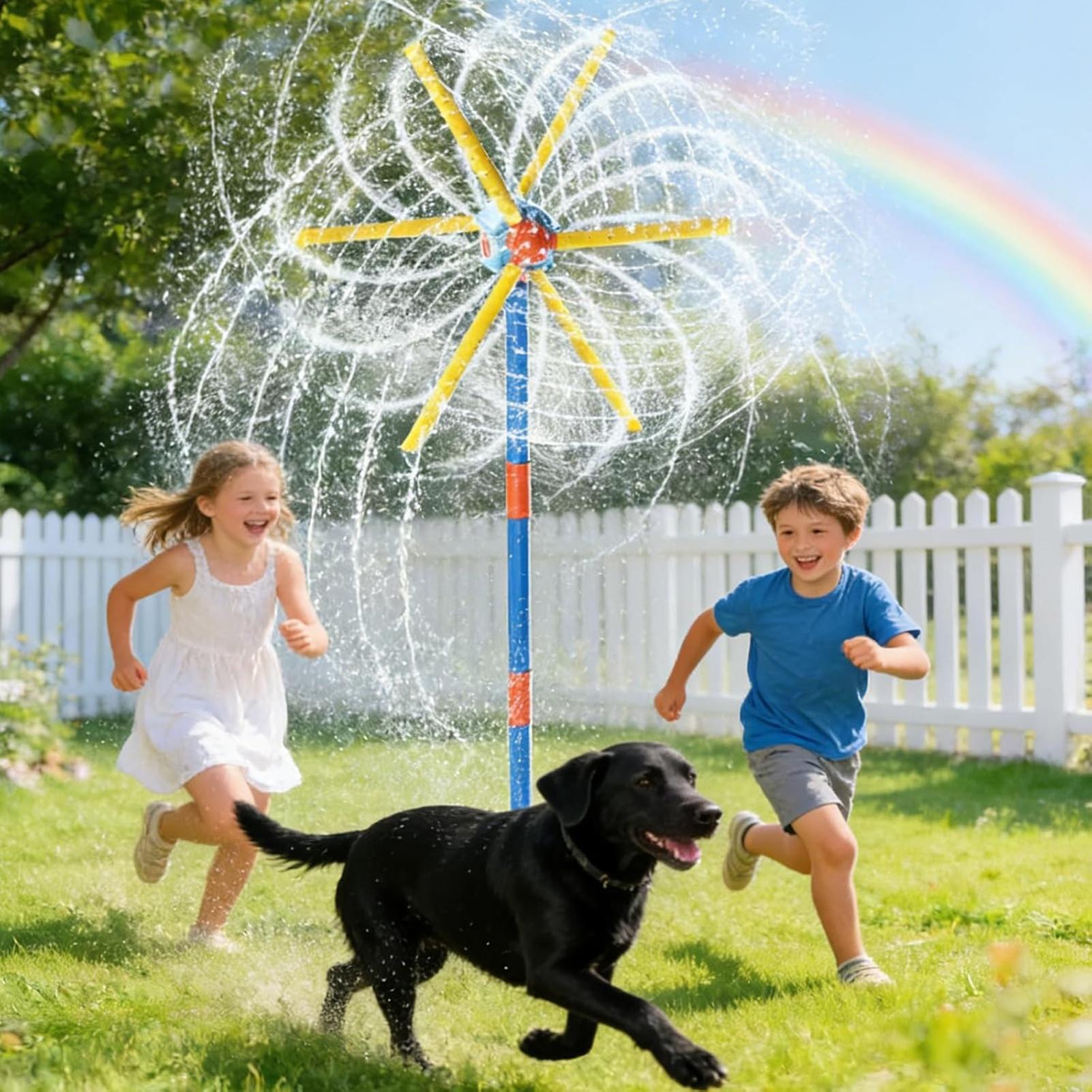 Kids Sprinkler Windmill Fun Sp - Kids Outdoor Movies 评论和价格