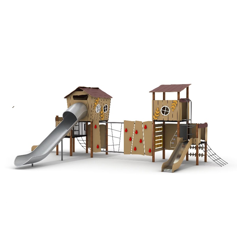 Wooden Outdoor Playground Set  - Kids Outdoor Wooden Playset 评论和价格