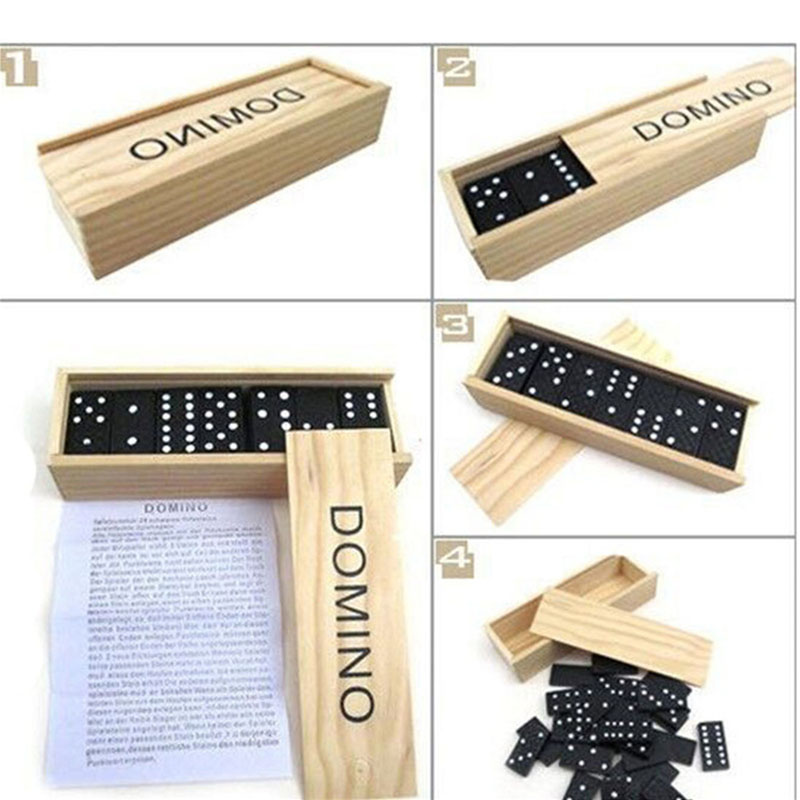 28pcs/Set Wooden Domino Board  - Kids Outdoor Activity Table 评论和价格