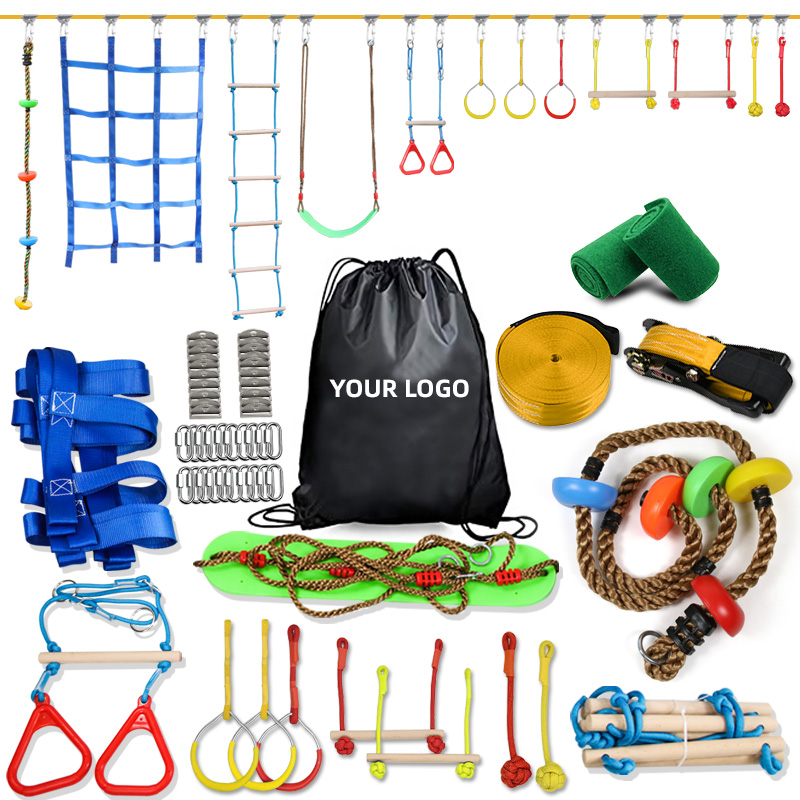 Portable Outdoor Balance Slack - Kids Outdoor Ninja Set 评论和价格