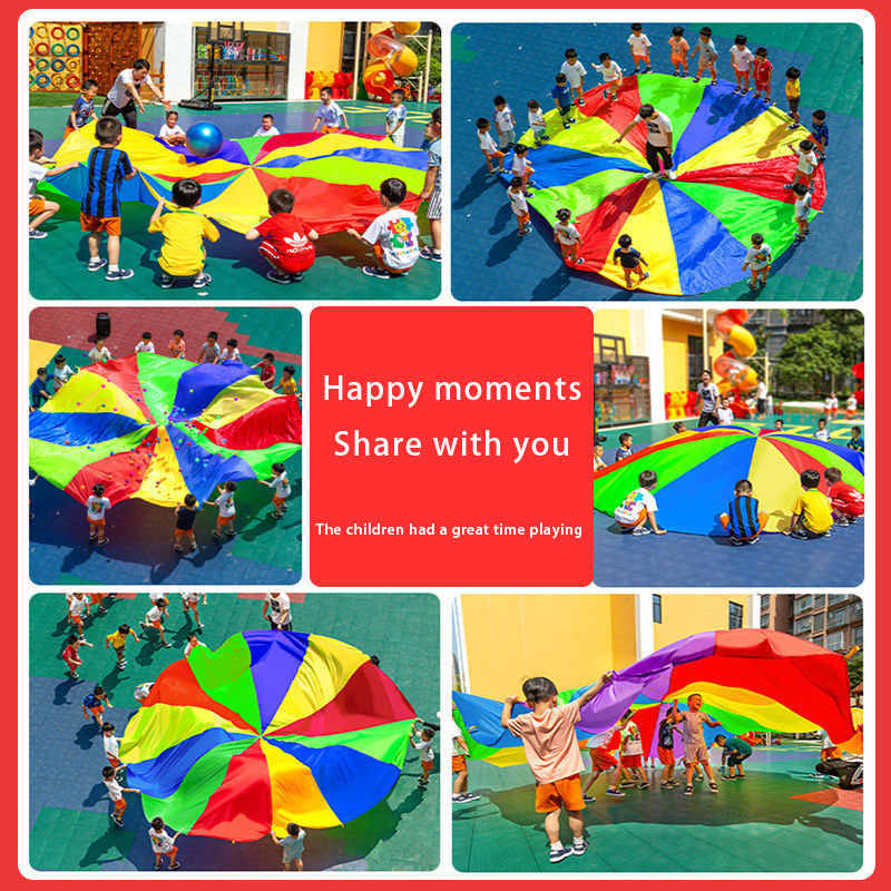 Rainbow Parachute Umbrella 2-6 - Kids Outdoor Umbrella 评论和价格