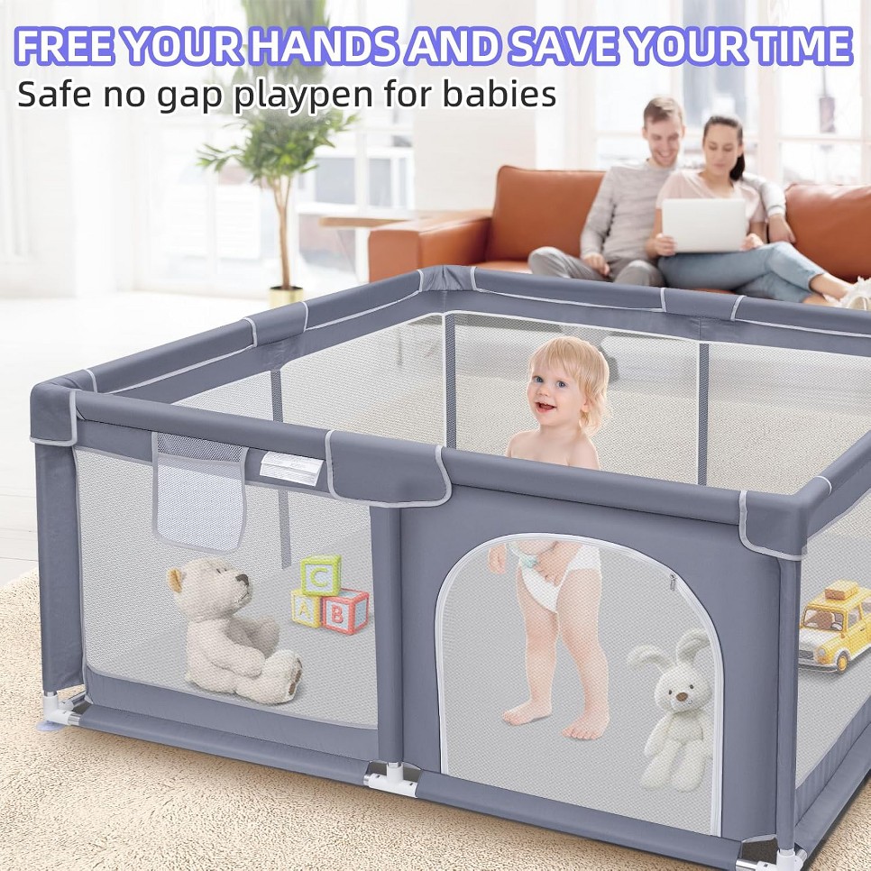 Baby Playpen, Extra Large Play - Outdoor Children'S Park 评论和价格