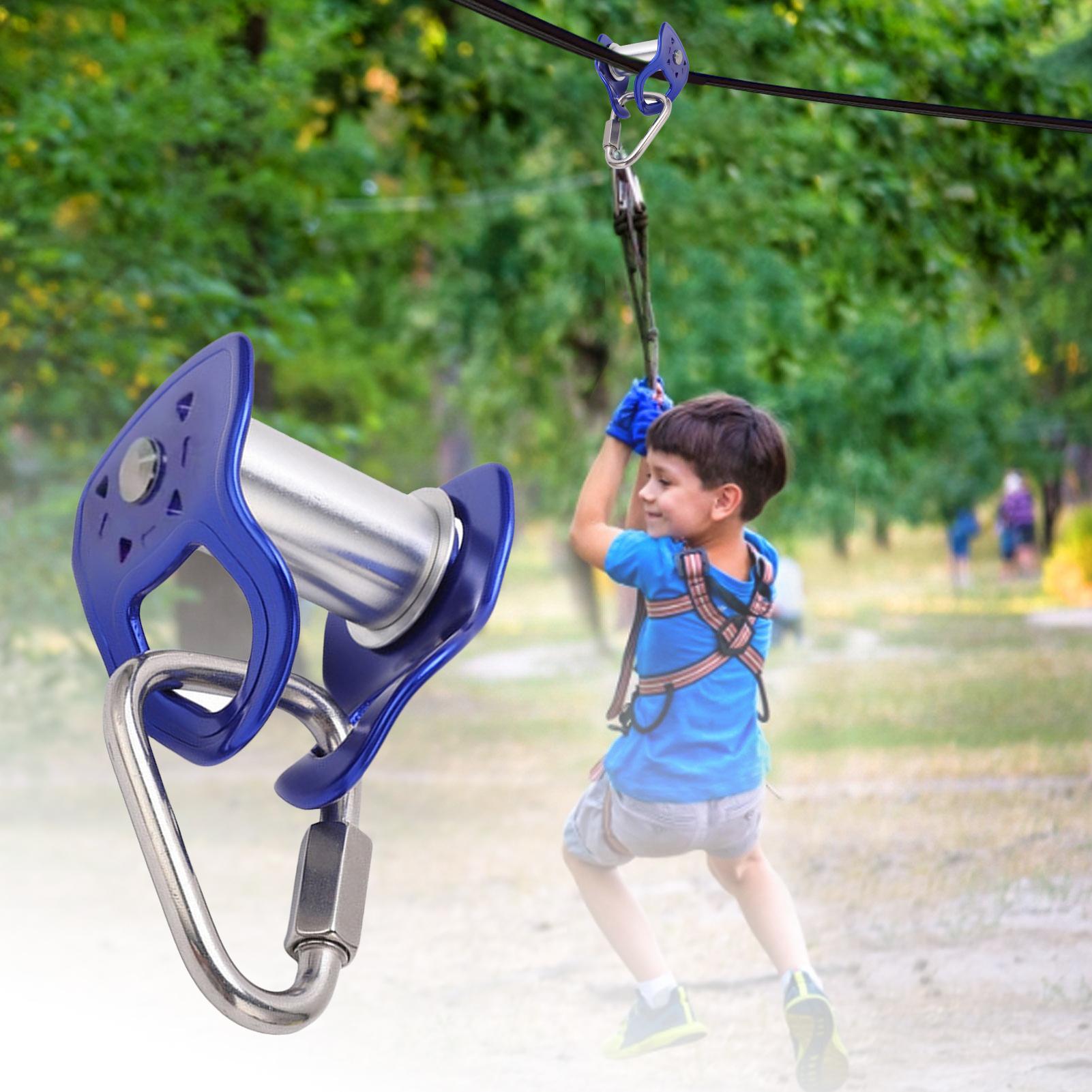 Heavy Duty Zip Line Trolley Qu - Kids Outdoor Obstacle Course 评论和价格