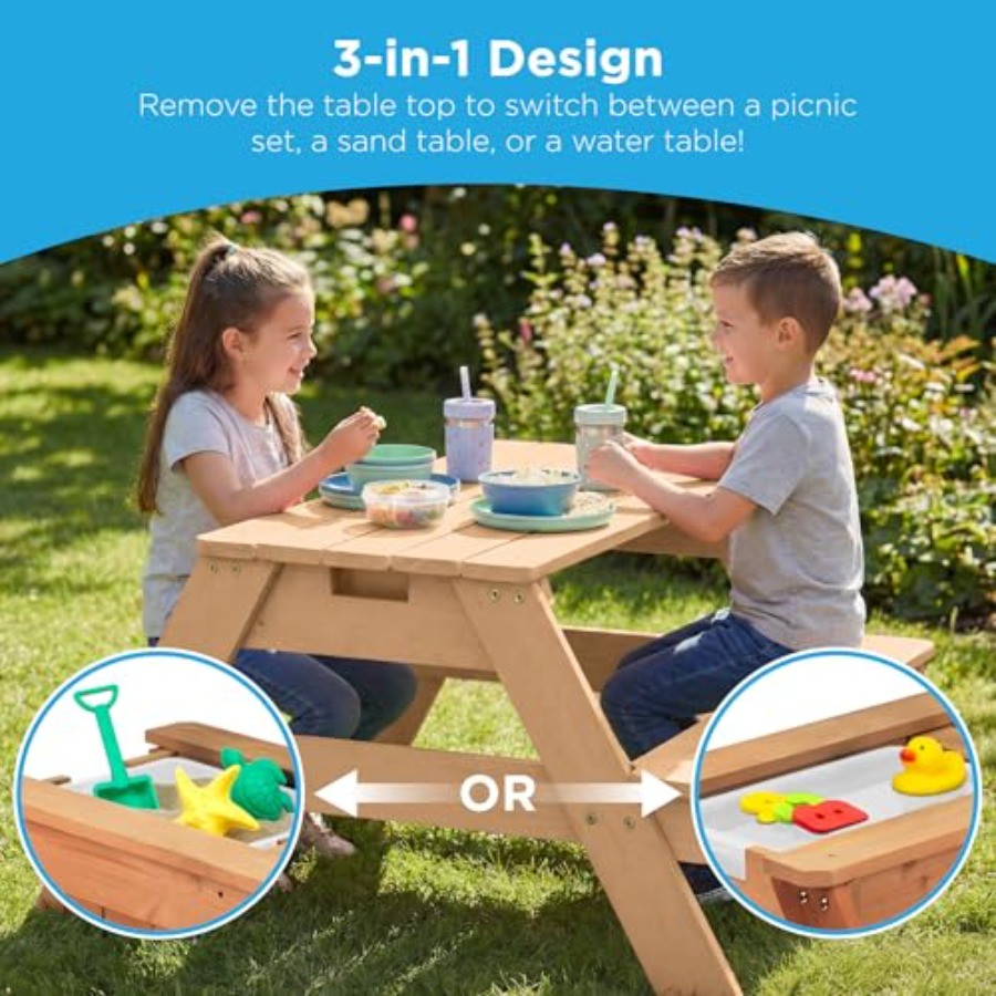 Outdoor kids picnic table with - Kids Outdoor Umbrella For Table 评论和价格