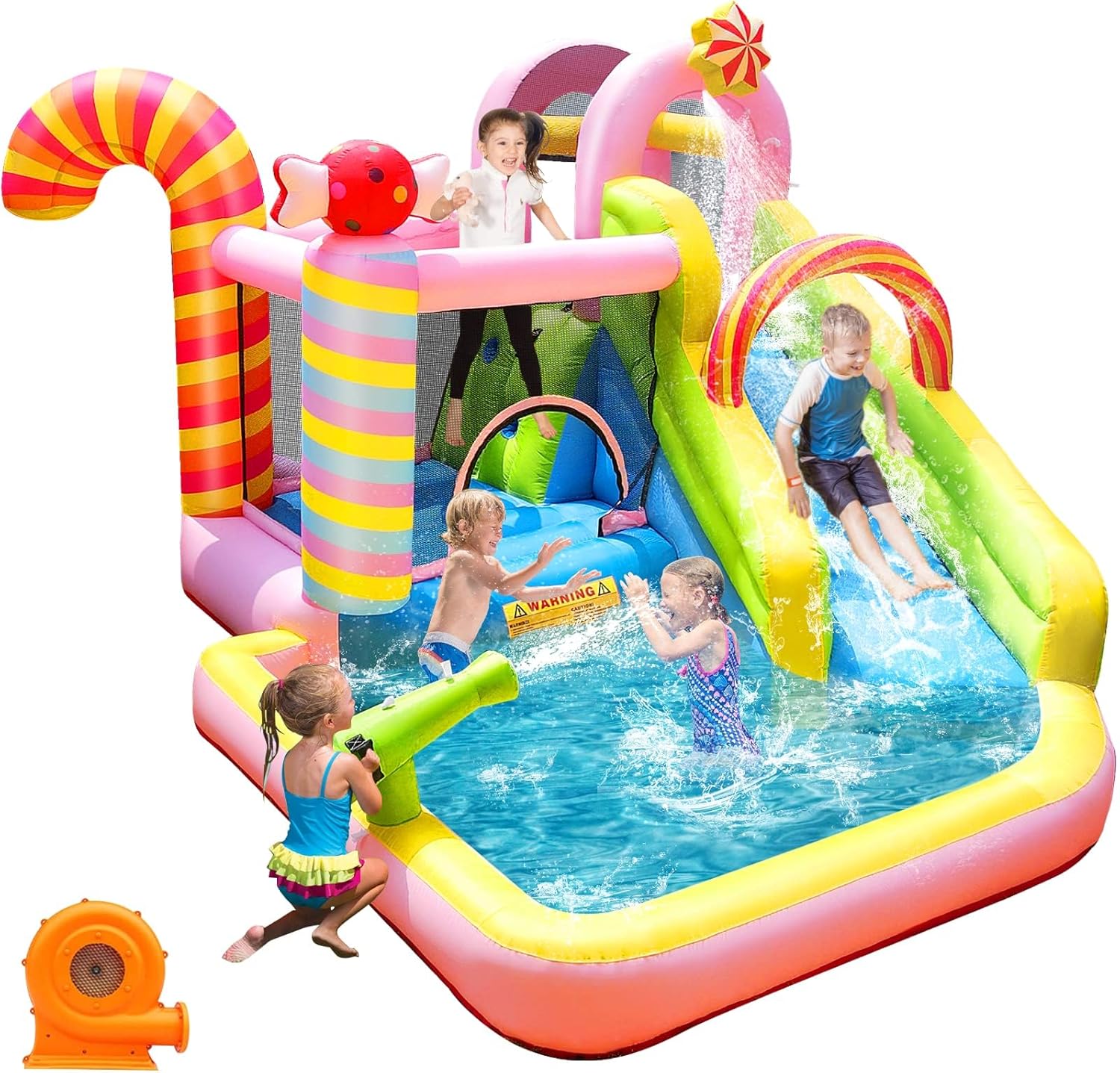 Kids Inflatable Water Slide Bo - Kids Outdoor House 评论和价格