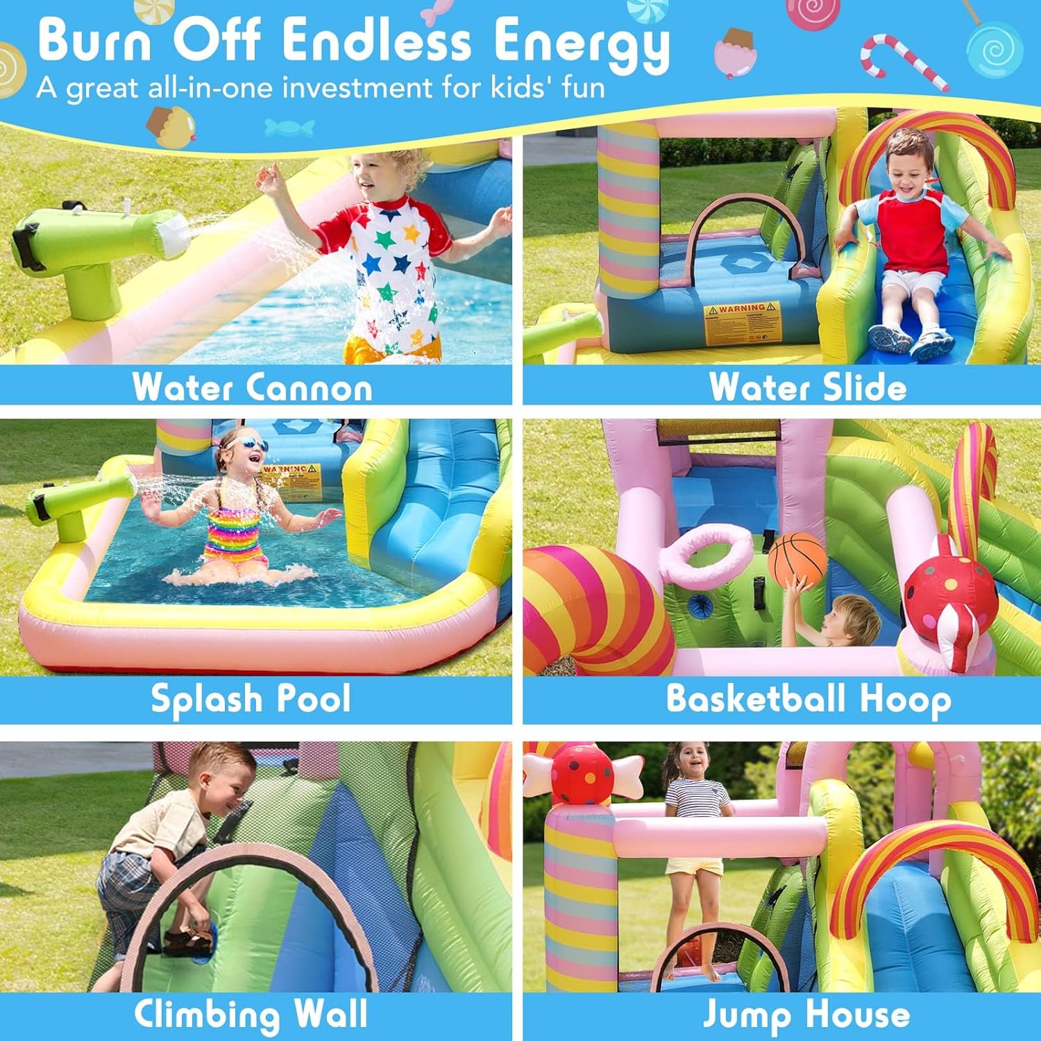 Kids Inflatable Water Slide Bo - Kids Outdoor House 评论和价格