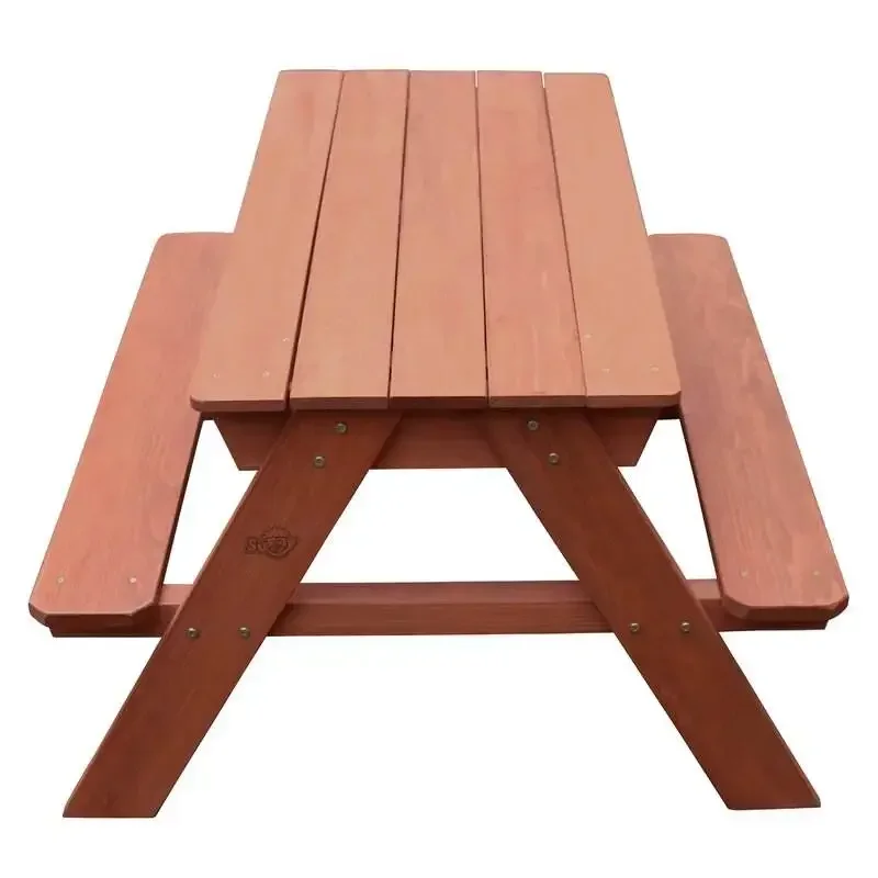 -Outdoor Picnic Wooden Bench W - Kids Outdoor Activity Table 评论和价格