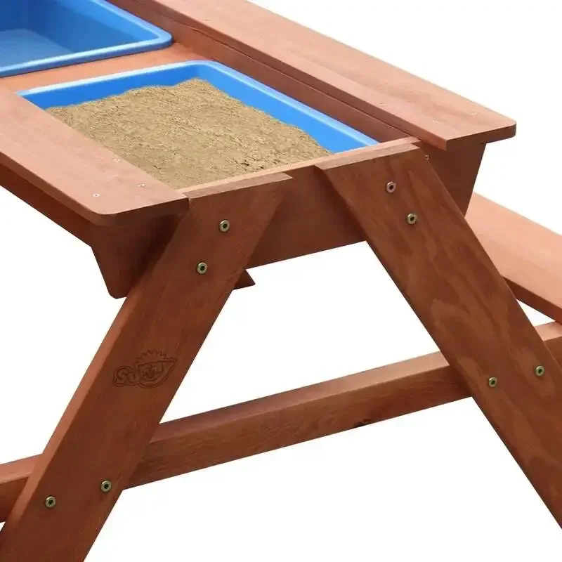 -Outdoor Picnic Wooden Bench W - Kids Outdoor Activity Table 评论和价格