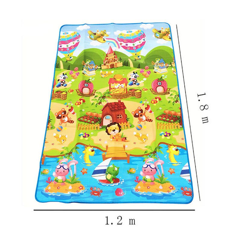 Baby Play Mat 180x120x0.3cm Ch - Kids Outdoor Mat Waterproof 评论和价格