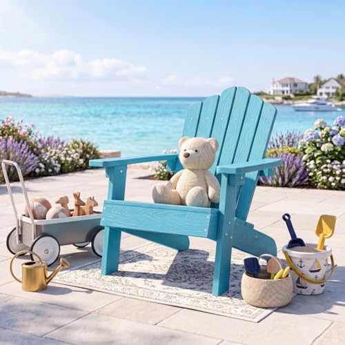 Kids Adirondack Chair, All-Wea - Kids Outdoor Adirondack Chair 评论和价格