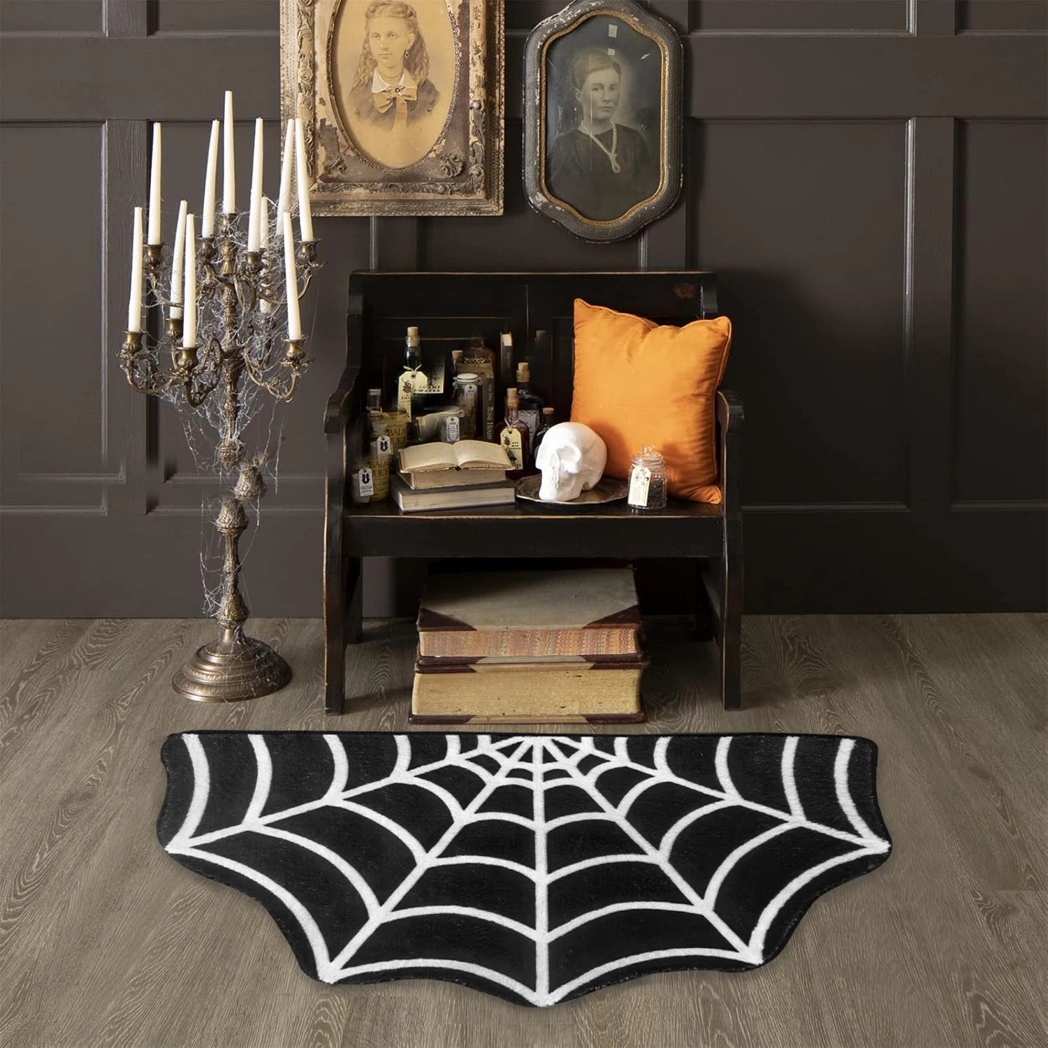 Halloween Personalized Spider  - Kids Outdoor Mat Waterproof 评论和价格
