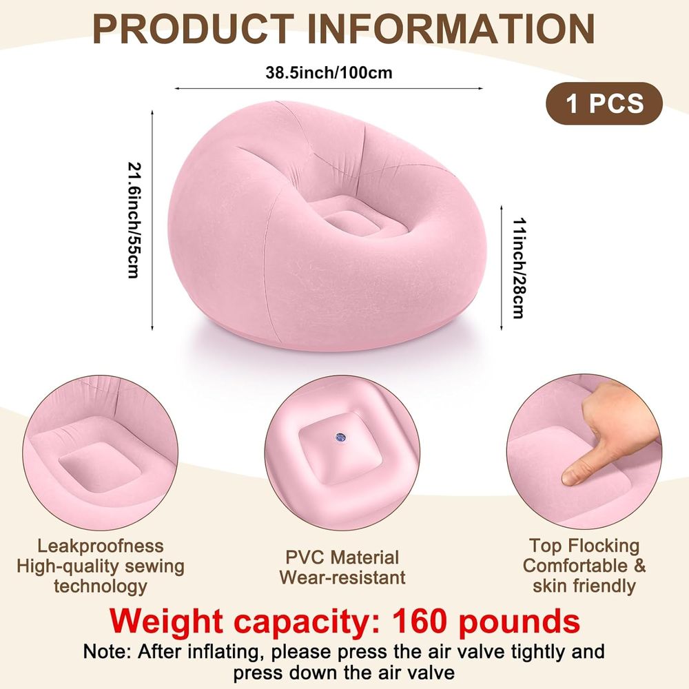 Inflatable Bean Bag Chairs, Pi - Kids Outdoor Seating 评论和价格