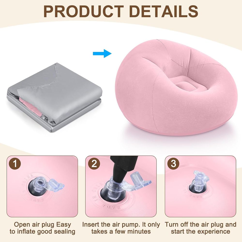 Inflatable Bean Bag Chairs, Pi - Kids Outdoor Seating 评论和价格