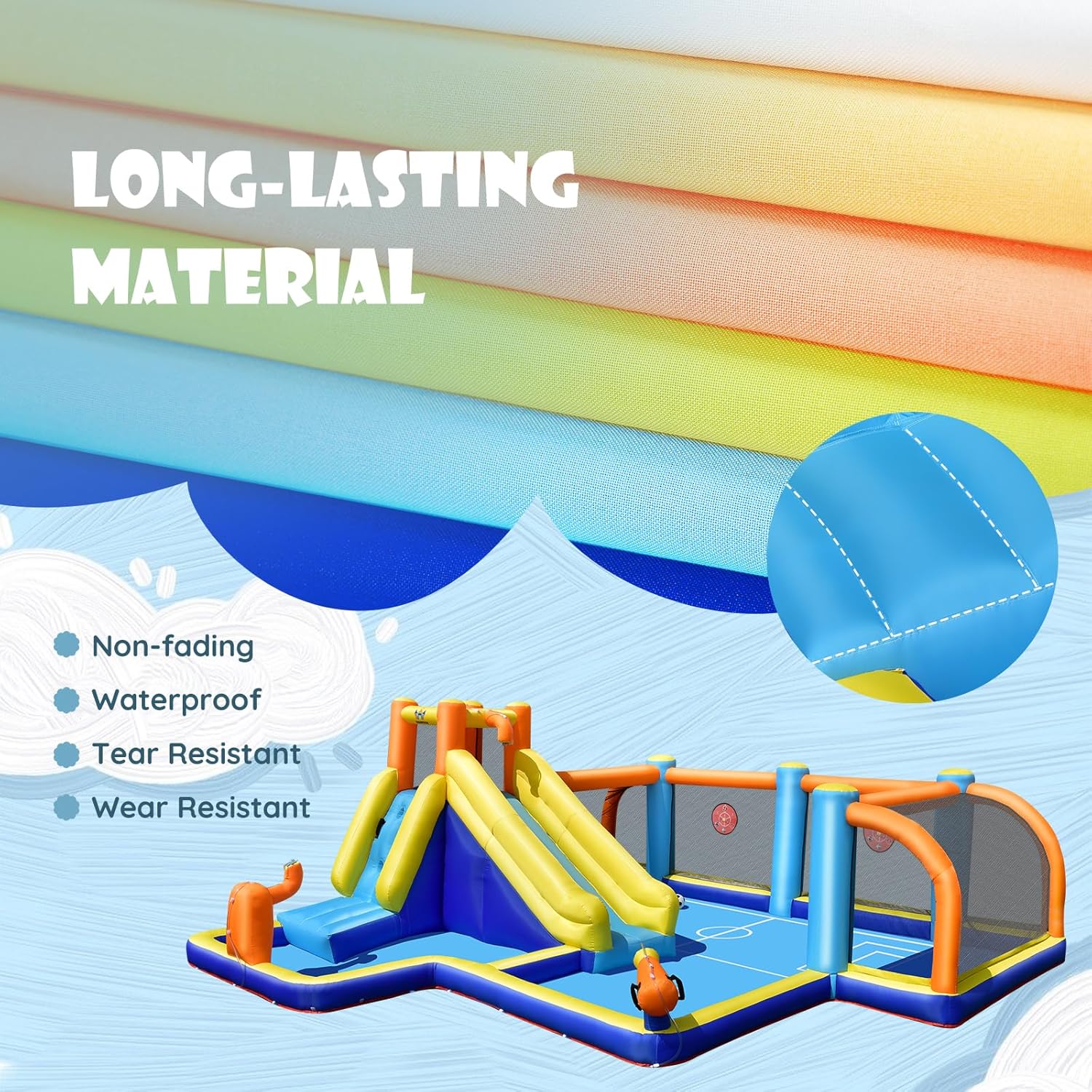 Giant Inflatable Water Slide B - Kids Outdoor House 评论和价格