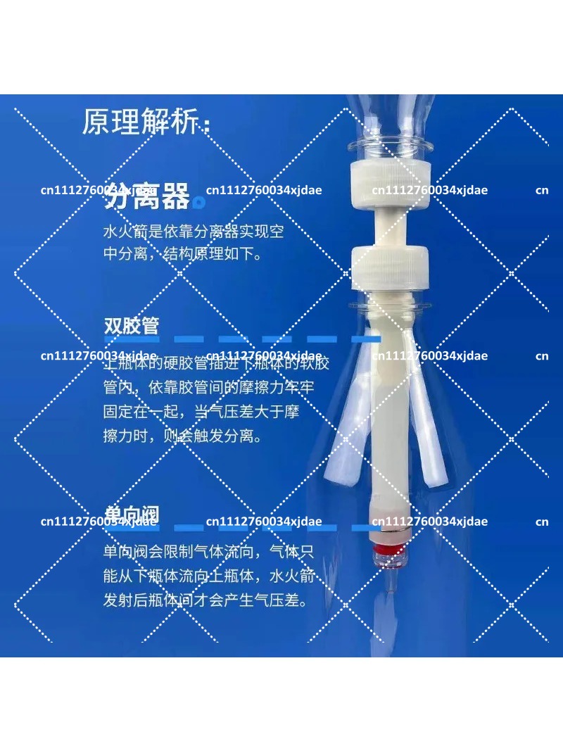 Water Rocket Launcher with Par - Kids Outdoor Wooden Playset 评论和价格