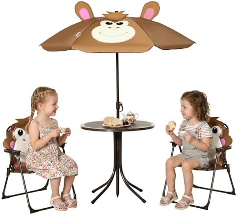 Kids Table and Chair Set Picni - Kids Outdoor Umbrella For Table 评论和价格