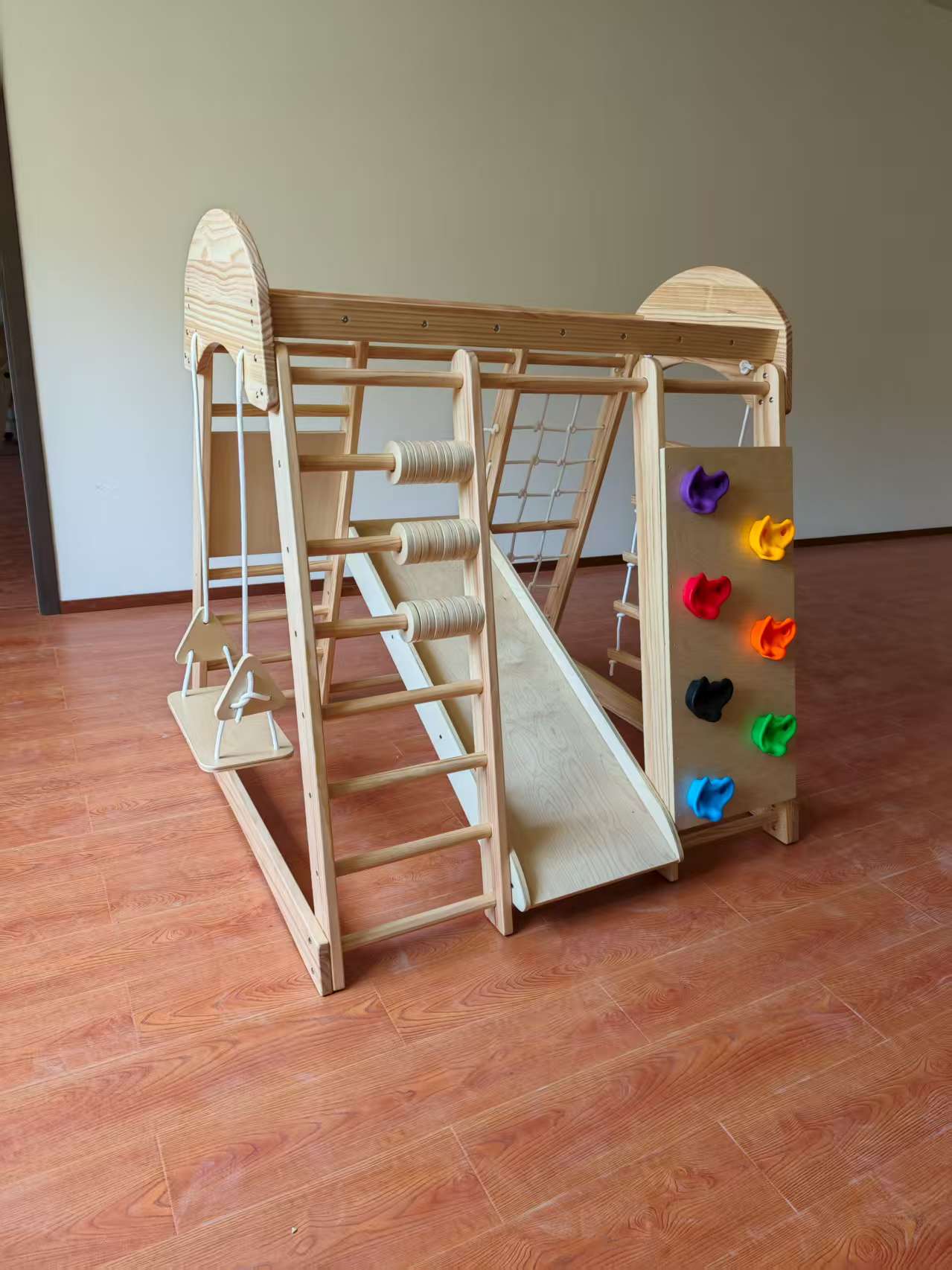 Wooden Kids Climbing Frame Lad - Kids Outdoor Playground 评论和价格