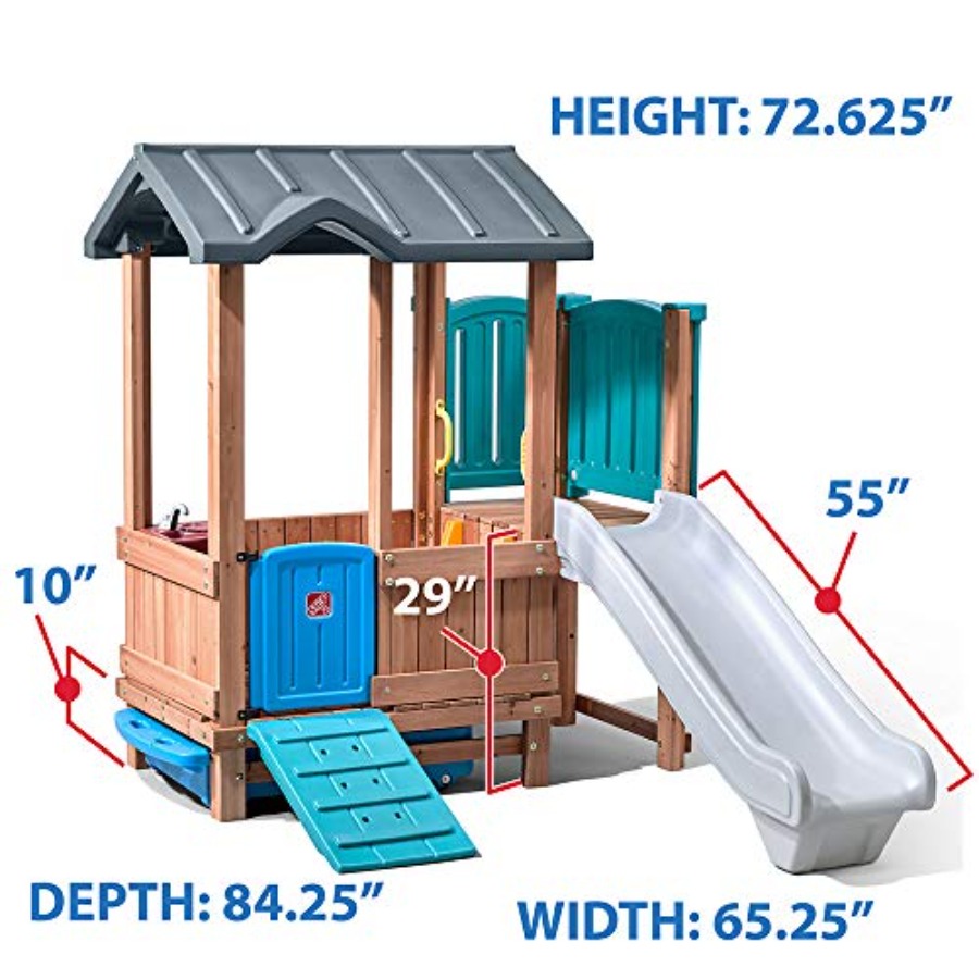 Woodland Adventure Playhouse & - Kids Outdoor Playground 评论和价格