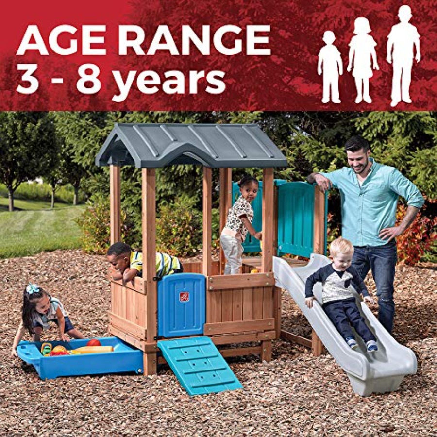 Woodland Adventure Playhouse & - Kids Outdoor Playground 评论和价格