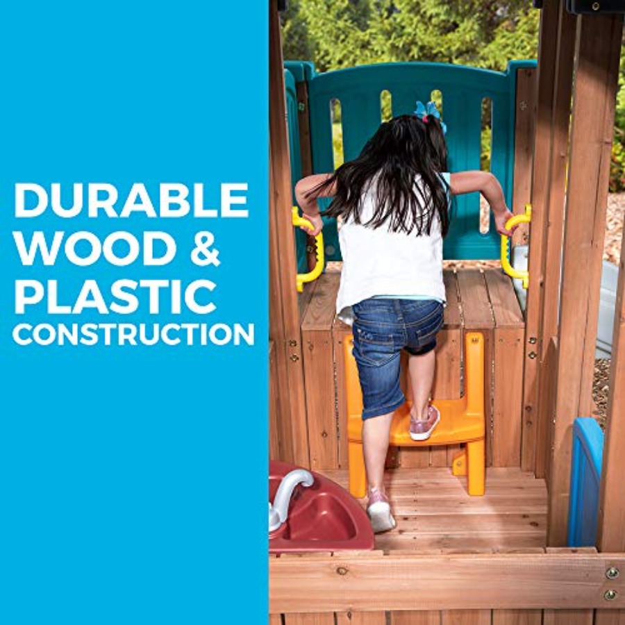 Woodland Adventure Playhouse & - Kids Outdoor Playground 评论和价格
