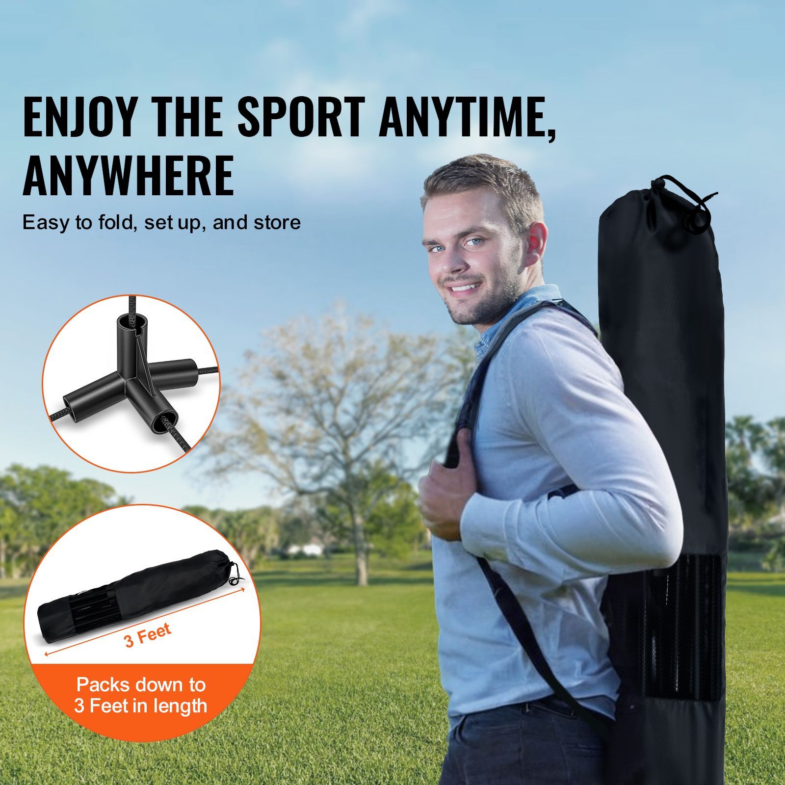 Badminton Net, Height Adjustab - Kids Outdoor Volleyball 评论和价格