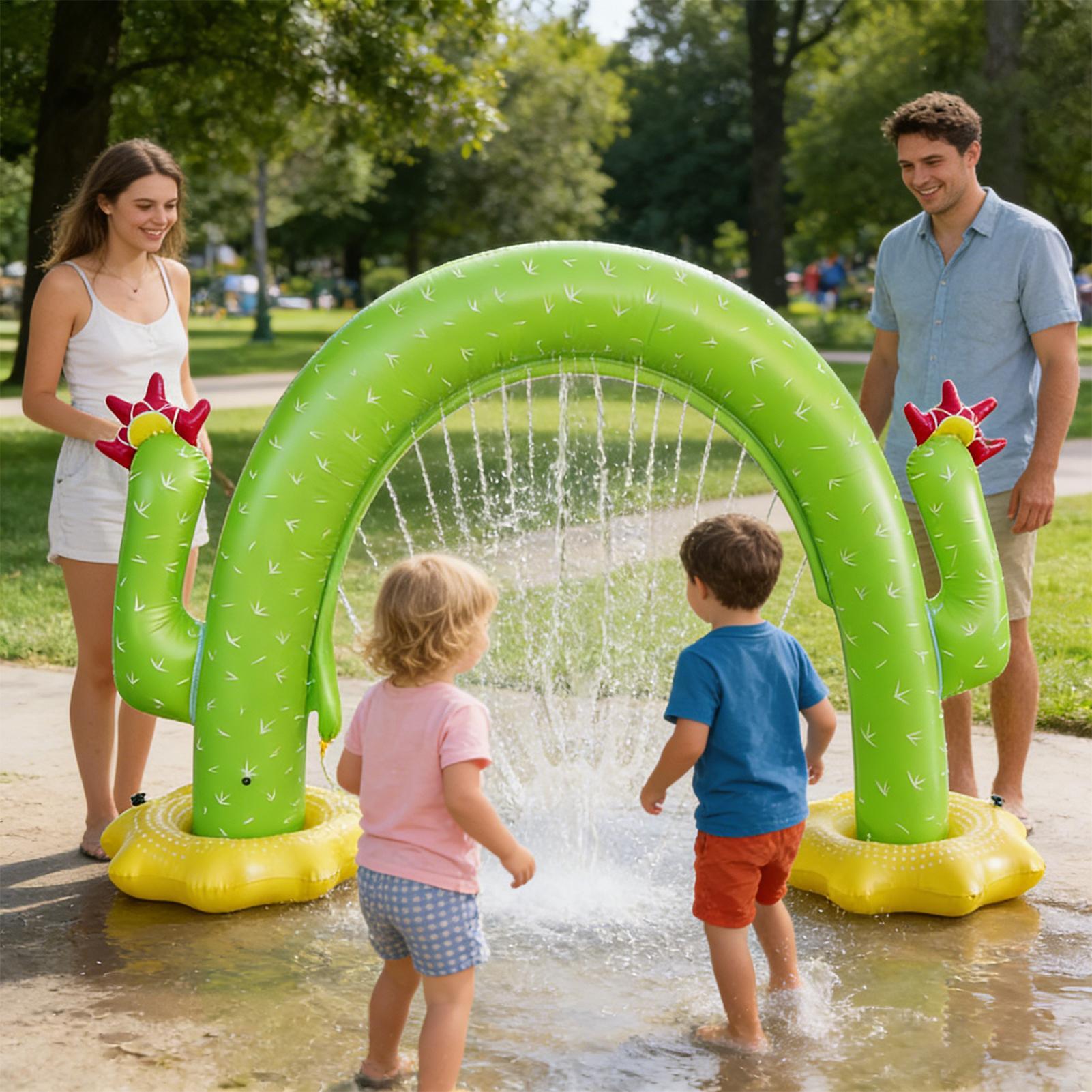 Inflatable Cactus Sprinkler fo - Kids Outdoor Tunnel 评论和价格