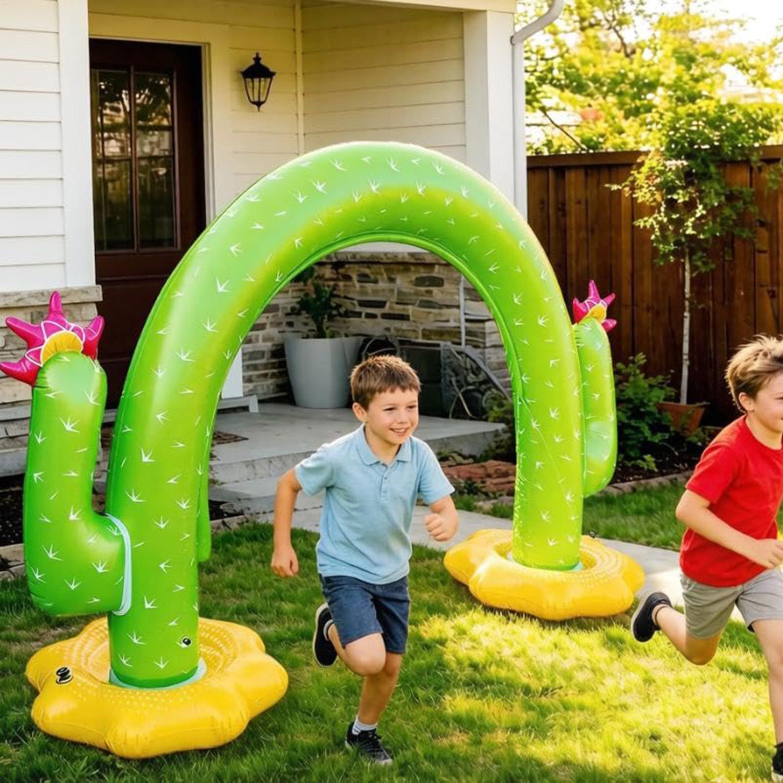 Inflatable Cactus Sprinkler fo - Kids Outdoor Tunnel 评论和价格