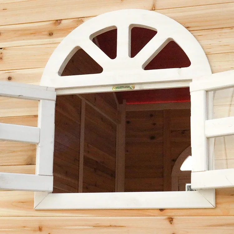 l Outdoor Wood Playground Play - Kids Outdoor Cubby House 评论和价格