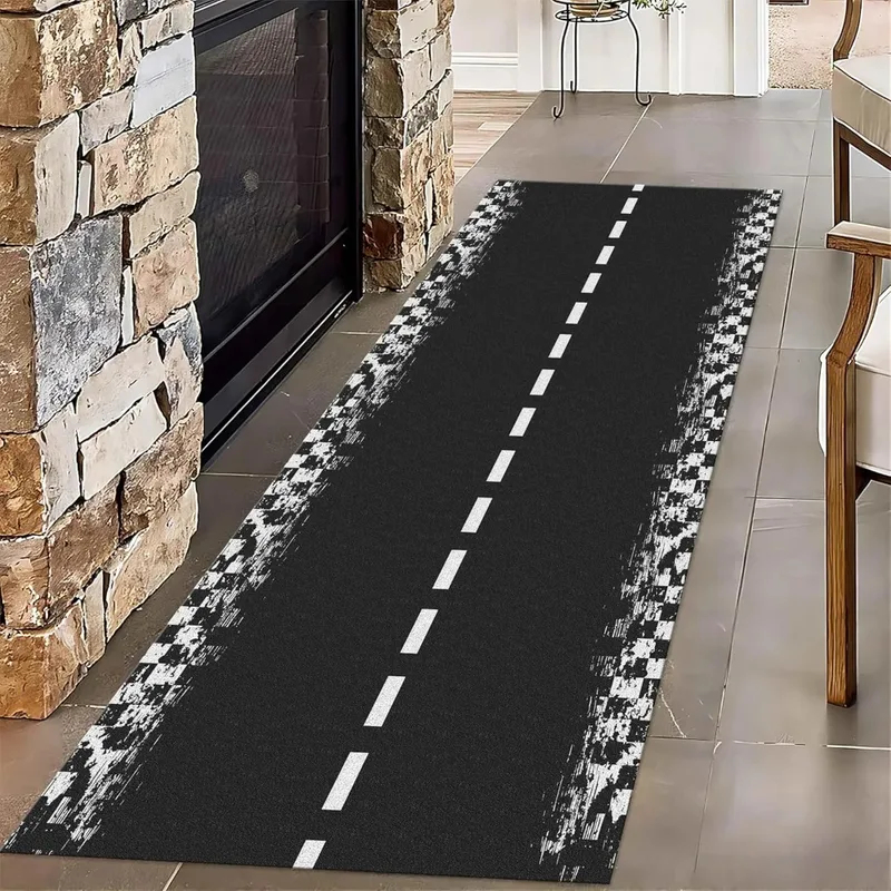 VIKAMA Airplane Runway Print R - Kids Outdoor Mat Waterproof 评论和价格