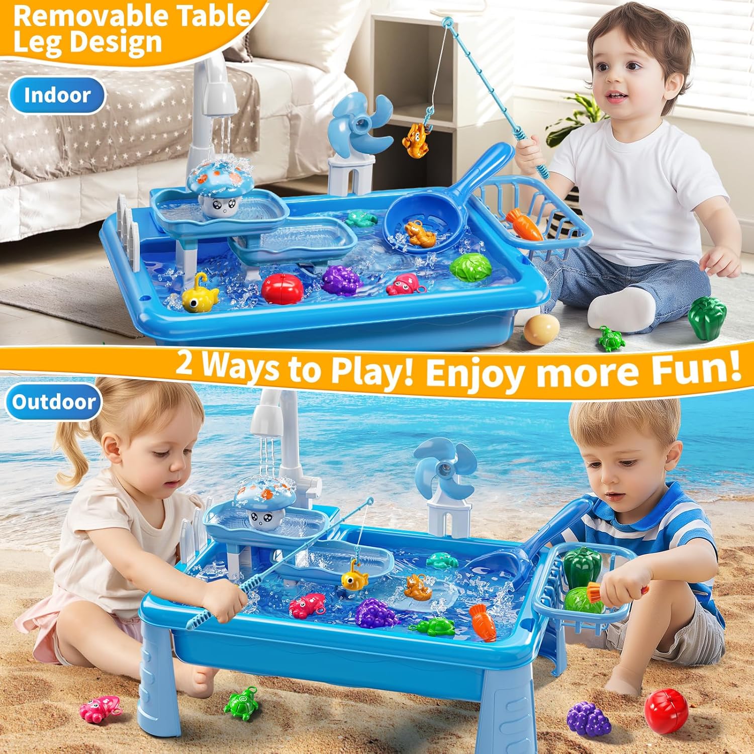 Water Table Play Sink Toy for  - Kids Outdoor Activity Table 评论和价格