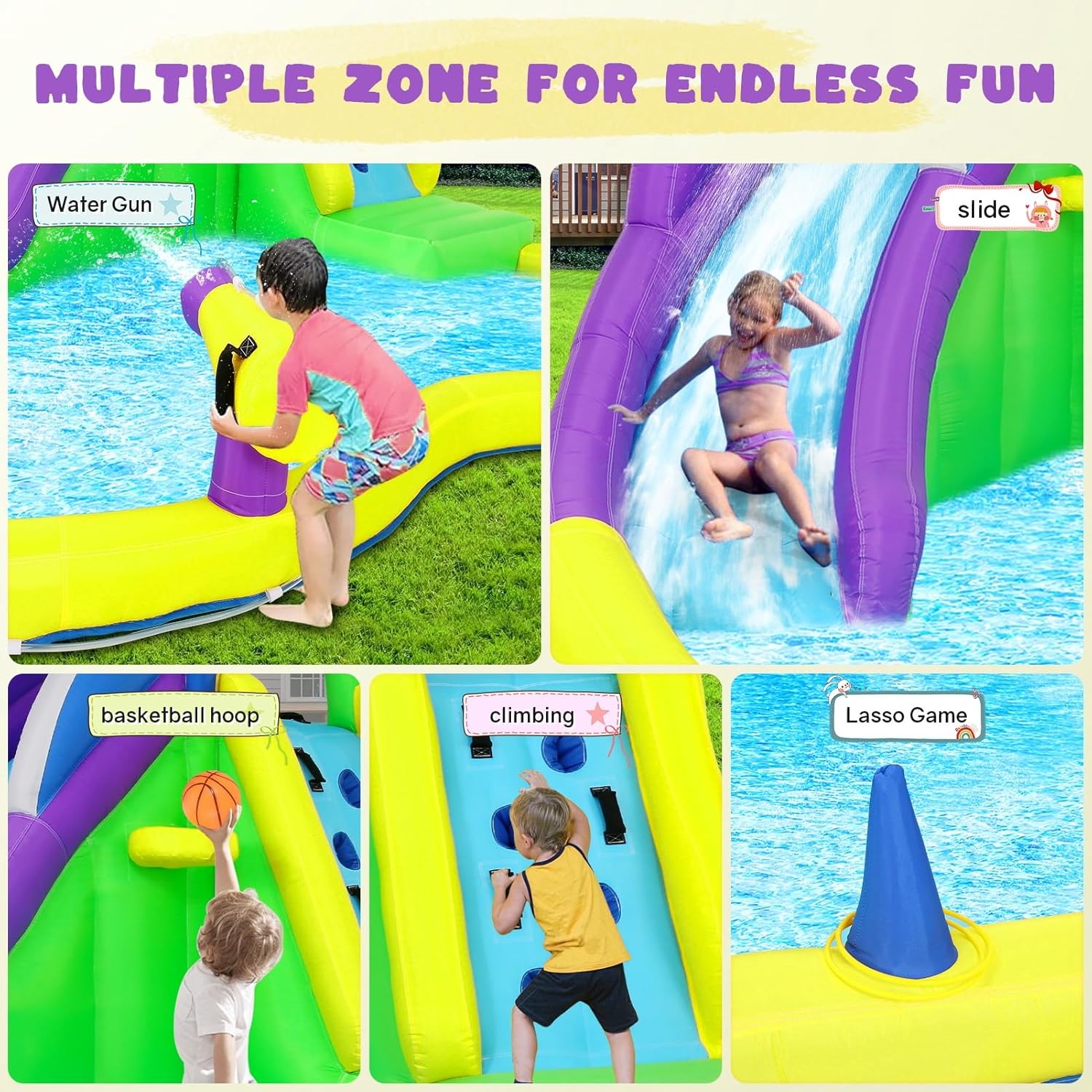 13x14FT Inflatable Bounce Hous - Kids Outdoor House 评论和价格