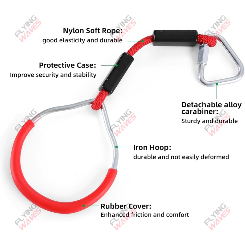 Kids Hanging GYM Ring Swing Cl - Kids Outdoor Obstacle Course 评论和价格